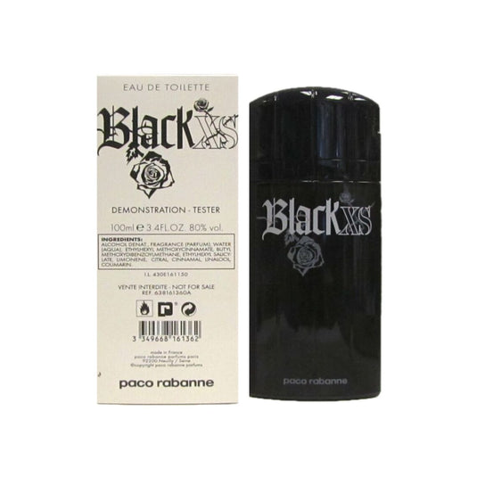 Black XS by Paco Rabanne EDT Men Tester - Old Packaging - Tester - 3.4 Oz 100 ml