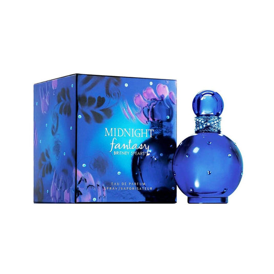 Britney Spears Midnight Fantasy EDP Women 3.3 Oz 100 ml- A popular woman's fragrance with fruity and floral notes.
