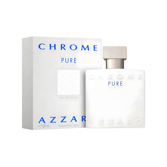 Chrome Pure EDT by Azzaro Men 3.4 Oz 100 ml