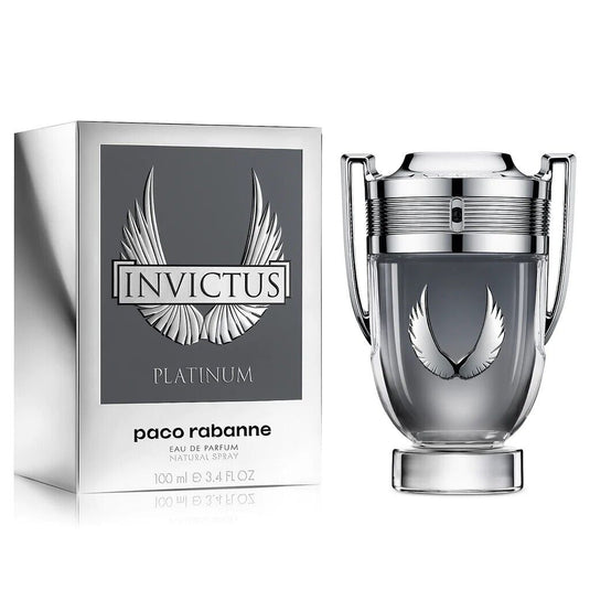 Invictus Platinum by Paco Rabanne EDP Men 3.4 Oz 100 ml