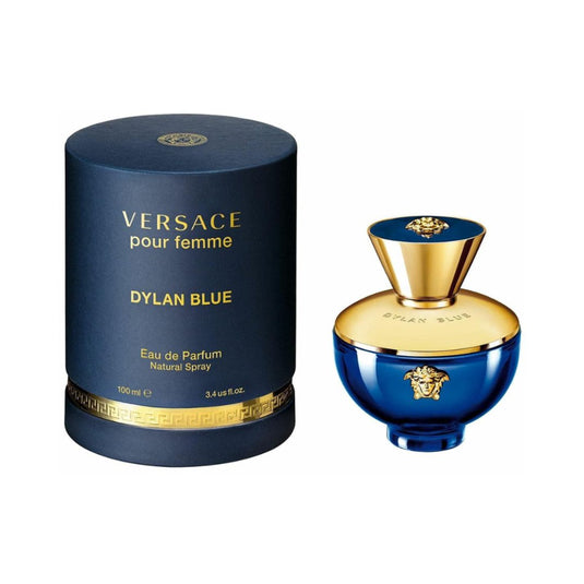 Versace Pour Femme Dylan Blue EDP Women 3.4 Oz 100 ml - a captivating blend of fresh floral, fruity, and woody notes