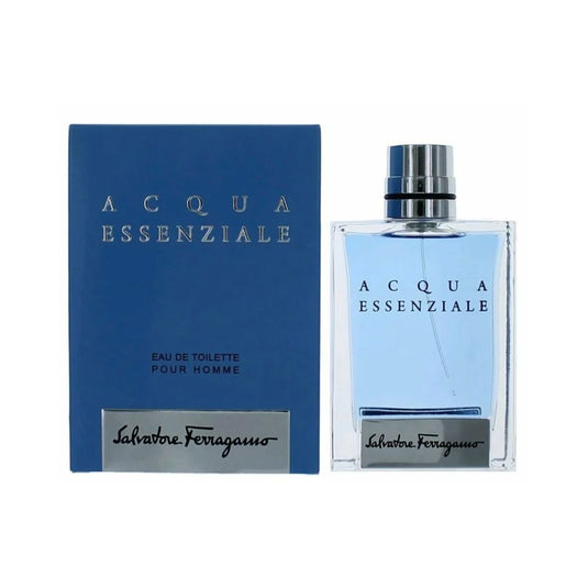 Acqua Essenziale by Salvatore Ferragamo EDT Men 3.4 Oz 100 ml - A Fresh Citrusy fragrance with a woody base.