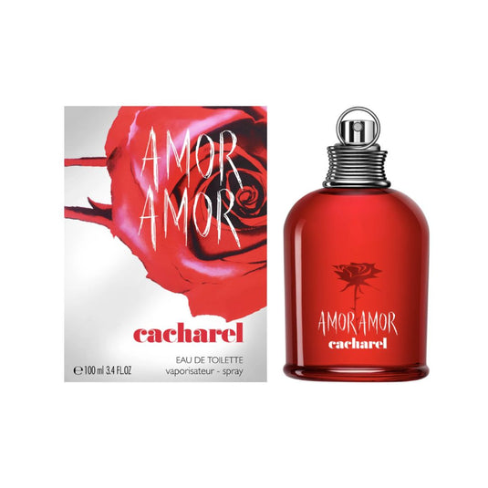 Amor Amor by Cacharel EDT Women 3.4 Oz 100 ml - a vibrant and passionate fragrance known for its fruity and floral elements