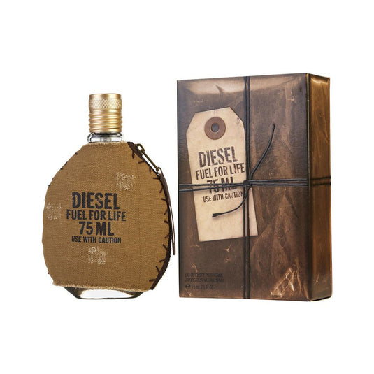 Diesel Fuel For Life EDT Men 2.5 Oz 75 ml - A refined men's fragrance with spicy and woody aromatic notes.