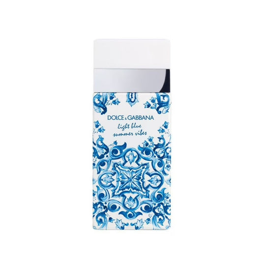 Dolce & Gabbana Light Blue Summer Vibes EDT Women - A refreshing fragrance that blends citrusy, fruity, and woody notes making it a perfect choice for casual outings.