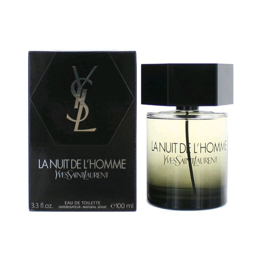 La Nuit De L'Homme EDT by Yves Saint Laurent Men 3.3 Oz 100 ml