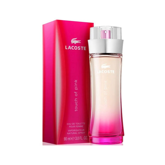 Lacoste Touch Of Pink EDT Women 3 oz 90 ml - A refined floral and fruity fragrance.