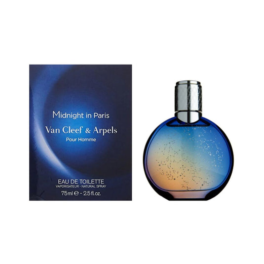 Midnight in Paris by Van Cleef & Arpels EDT Men 2.5 Oz 75 ml - A rich smoky and leathery fragrance for Men