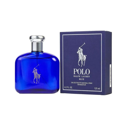 Polo Blue EDT Men by Ralph Lauren 4.2 Oz 125 ml - a light fragrance that exudes a crisp and clean vibe, perfect for daytime wear.