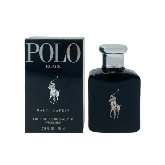 Polo Black EDT Men by Ralph Lauren 2.5 Oz 75 ml