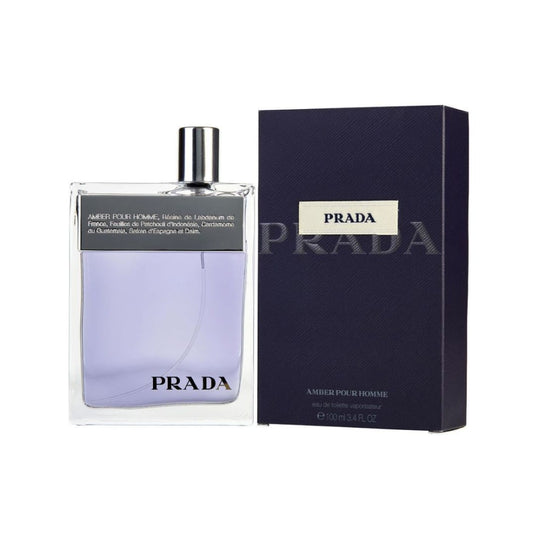 Prada Amber Pour Homme EDT Men 3.4 Oz 100 ml - A Luxurious fragrance with rich and complex notes suitable for all occassions.