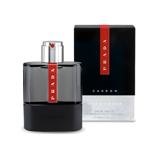 Prada Luna Rossa Carbon EDT Men 3.4 Oz 100 ml - An elegant fragrance with earty notes suitable for all occassions.