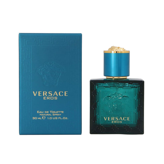 Versace Eros EDT Men 1 0z 30 ml - With invigorating notes of mint, green apple, and tonka bean, this fragrance embodies strength