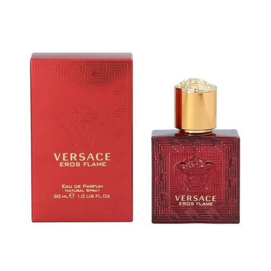 Versace Eros Flame EDP Men - 1 Oz 30 ml - Featuring bold notes of citrus, black pepper, and tonka bean, this intense fragrance embodies strength