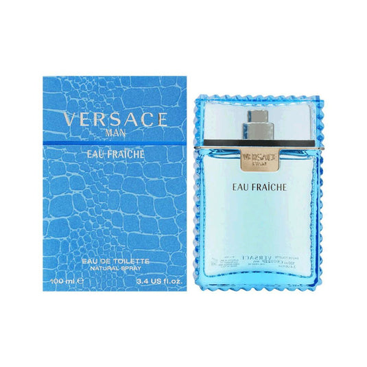 Versace Man Eau Fraiche EDT Men 3.4 Oz 100 ml - With notes of lemon, rosewood, and cedar, this fragrance offers a light and elegant appeal