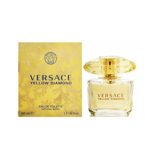 Versace Yellow Diamond EDT Women 1.7 Oz 50 ml - Featuring notes of citron, pear, and amber, this radiant fragrance captures the essence of elegance